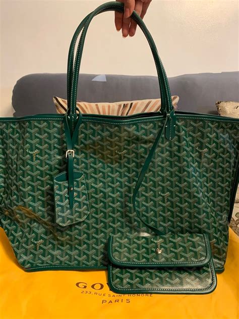 green goyard anjou|goyard anjou gm bag price.